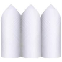 Lenço Premier 100% Algodão Branco C/3 39 x 39 cm - 344