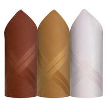 Lenço Presidente Fino Puro Algodão Colorido C/3 41 X 41 cm - P2720D Lenço Presidente Fino Puro Algodão Colorido C/3 41 X 41 cm - P2720D