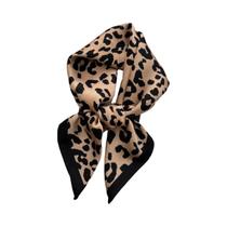 Lenço Quadrado De Cetim Com Estampa Floral Para Mulheres, Faixa De Cabelo Luxuosa, Xale, Lenço De