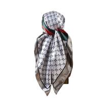 Lenço Quadrado De Cetim Feminino Para O Verão 90x90 Polegadas, Lenço De Cabeça Multiuso, Acessório Lenço Quadrado De Cetim Feminino Para O Verão 90x90 Polegadas, Lenço De Cabeça Multiuso, Acessório