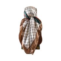 Lenço Quadrado De Cetim Feminino Para O Verão 90x90 Polegadas, Multiuso, Acessório De Moda Para Lenço Quadrado De Cetim Feminino Para O Verão 90x90 Polegadas, Multiuso, Acessório De Moda Para