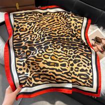 Lenço Quadrado De Cetim Macio Com Estampa De Leopardo Para Mulheres 70x70cm, Faixa De Cabelo, Lenço Lenço Quadrado De Cetim Macio Com Estampa De Leopardo Para Mulheres 70x70cm, Faixa De Cabelo, Lenço