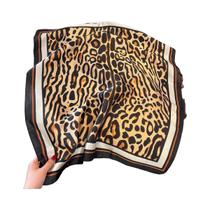 Lenço Quadrado De Cetim Macio Com Estampa De Leopardo Para Mulheres 70x70cm, Faixa De Cabelo, Lenço Lenço Quadrado De Cetim Macio Com Estampa De Leopardo Para Mulheres 70x70cm, Faixa De Cabelo, Lenço