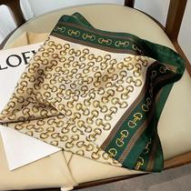 Lenço Quadrado De Imitação De Seda Respirável Primavera Verão Feminino 70x70cm Xale Hijab Estampado