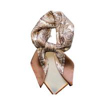 Lenço Quadrado De Seda 70cm Feminino, Xale De Cetim, Hijab, Bandana Para Cabelo, Lenço De Cabeça,