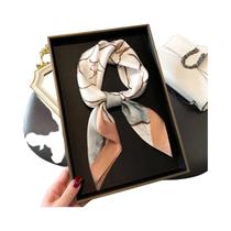 Lenço Quadrado De Seda De 70cm Para Mulheres, Gravata De Cetim, Bandana, Lenço De Cabeça, Xale,