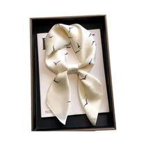 Lenço Quadrado De Seda Luxuoso Feminino Hijab De Cetim Moda Faixa De Cabelo Bandana 2025