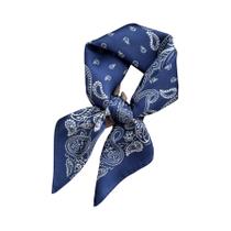 Lenço Quadrado Elegante Para Mulheres Em Cetim Macio Com Estampa De Listras, Xale De Seda Estiloso, Lenço Quadrado Elegante Para Mulheres Em Cetim Macio Com Estampa De Listras, Xale De Seda Estiloso,