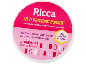 Lenço Removedor de Esmalte Ricca 32 Unidades + 100 Mini Lixas Lenço Removedor de Esmalte Ricca 32 Unidades + 100 Mini Lixas