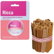 Lenço Removedor de Esmalte Ricca 32 Unidades + 100 Mini Lixas Lenço Removedor de Esmalte Ricca 32 Unidades + 100 Mini Lixas