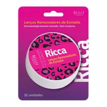 Lenço Removedor de Esmalte Ricca Cores Sortidas 32 Unidades Lenço Removedor de Esmalte Ricca Cores Sortidas 32 Unidades