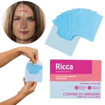 Lenço Removedor De Oleosidade Não Borra Maquiagem Ricca 50un