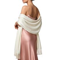 Lenço RIIQIICHY Pashmina Marfim 190x69cm