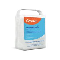 Lenço Seco para Banho Cremer- 50 Unidades (30cm x 28cm) Lenço Seco para Banho Cremer- 50 Unidades (30cm x 28cm)