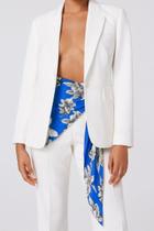 Lenço tecido crepe fluido leve azul floral tendência floral - dondocas.bijus Lenço tecido crepe fluido leve azul floral tendência floral - dondocas.bijus