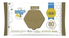 Lenço Toalha Umedecida Infantil Bebê Dermoprotetora Premium Babybee free com 80 unidades