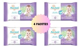 Lenço Toalha Umedecida Meu Bebe Soft 200 Folhas Pack 4x50