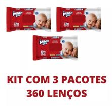 Lenço Toalhas Umedecidas My Mimos Kit C/3 Unidades 360 Tolha Lenço Toalhas Umedecidas My Mimos Kit C/3 Unidades 360 Tolha