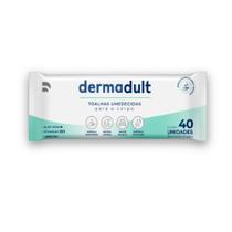 Lenço Toalhas Umedecidas Para o Corpo Dermadult (20x25) Com 40 Und