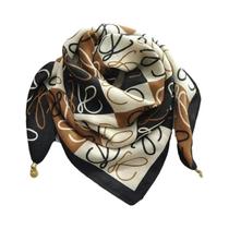 Lenço Triangular Magnético De Algodão E Linho Luxuoso Para Mulheres, Proteção Para Primavera E