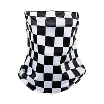 Lenço Tubular Unissex Com Estampa Xadrez Para Proteção Do Pescoço E Rosto Em Motociclismo, Ciclismo,