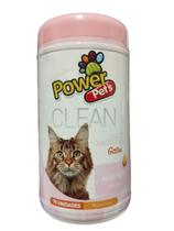 Lenço Umedecido Aloe Vera para Gatos - PowerPets - 75 Unidades