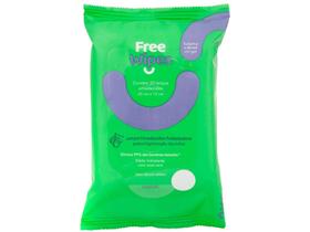 Lenço Umedecido Antisséptico Free Wipes - Free W01 20 Unidades