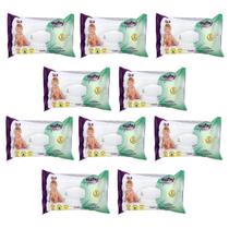 Lenço Umedecido BABYFREE c/ 100 unidades Kit com 10 Pacotes