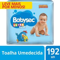 Lenço Umedecido Babysec Galinha Pintadinha Ultrafresh 192 unidades