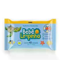 Lenço Umedecido Bebe Limpinho Cimed 45 Unidades