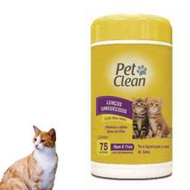 Lenço Umedecido Cachorro Gato Pet Clean 75 Unidades Oferta