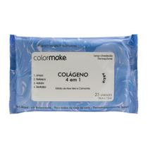 Lenço umedecido demaquilante colágeno 4 em 1 - colormake