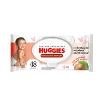 Lenço umedecido Huggies Hidratação e Nutrição toalhinhas umedecidas