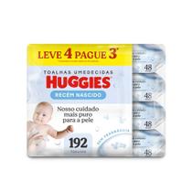Lenço Umedecido Huggies Recém Nascido 192 Unidades Lenço Umedecido Huggies Recém Nascido 192 Unidades