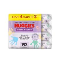 Lenço Umedecido Huggies Rosto e Corpo 192 Unidades Lenço Umedecido Huggies Rosto e Corpo 192 Unidades
