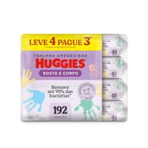 Lenço umedecido huggies rosto e corpo one&done