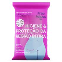 Lenço Umedecido Íntimo Feminino Free Wipes - 16 Lenços