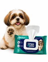 Lenço Umedecido Limpa Pata Pet Clean 50un Cães Gatos Higiene Lenço Umedecido Limpa Pata Pet Clean 50un Cães Gatos Higiene