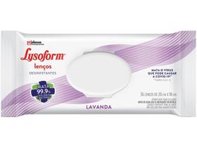 Lenço Umedecido Lysoform Desinfetante Lavanda com 36 unidades Lenço Umedecido Lysoform Desinfetante Lavanda com 36 unidades