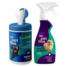 Lenço Umedecido Machos e Kit Banho a Seco Cães Mypetone Lenço Umedecido Machos e Kit Banho a Seco Cães Mypetone