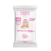 Lenço Umedecido Marigold Pocket Premium Rosa Ou Azul C/ 20un