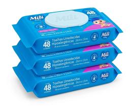 Lenço Umedecido Mili Baby 144 folhas