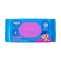 Lenço Umedecido Mili Baby c/ 50 unidades Lenço Umedecido Mili Baby c/ 50 unidades