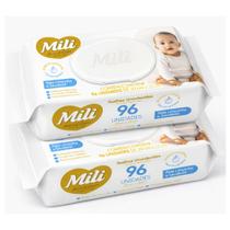 Lenço Umedecido Mili Love & Care Premium 2 Pacotes c/ 95 Super Macias (0% álcool etílico e parabenos) Lenço Umedecido Mili Love & Care Premium 2 Pacotes c/ 95 Super Macias (0% álcool etílico e parabenos)