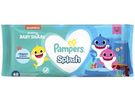 Lenço Umedecido Pampers Splash - 48 Unidades Lenço Umedecido Pampers Splash - 48 Unidades