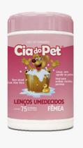 Lenço Umedecido Para Cachorros Fêmea 75 Unidades - Cia Do Pet