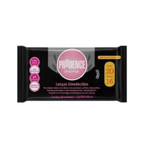Lenço Umedecido para Higiene Íntima Feminina - Prudence Íntima - Embalagem Promocional com 20 Unidades
