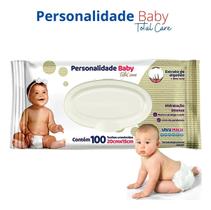 Lenço Umedecido Personalidade Baby 100 Unidades Sem Álcool Dermatologicamente Testado