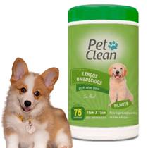 Lenço Umedecido PetClean Cachorro Gato Cães Pet Limpeza Prática - Pet Clean