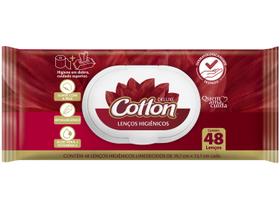 Lenço Umedecido Softys Cotton Deluxe 48 lenços